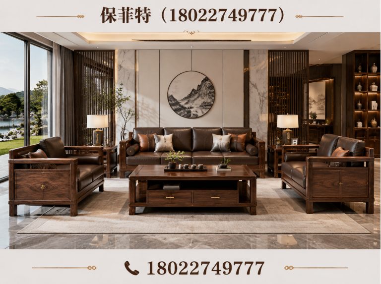 高明区乌金木别墅沙发展示图
